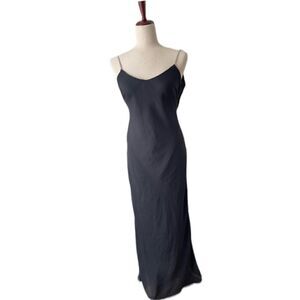 Nightway black gown with rhinestone straps size 4